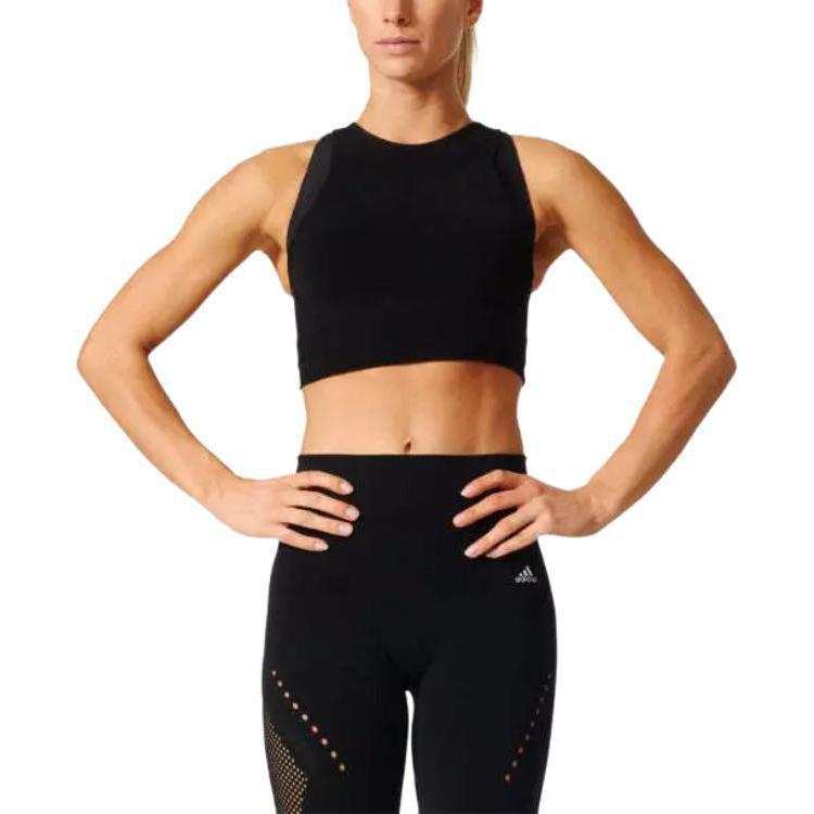 Adidas Adidas Tank Tops Women's Black Crew Neck Moderate Other
