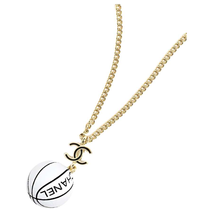 CHANEL Metal, Resin Necklaces Women's Gold