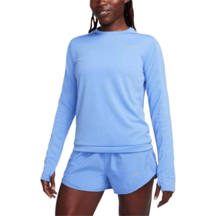 Nike Nike T Shirts Women's Blue Crew Neck Moderate Straight Fit
