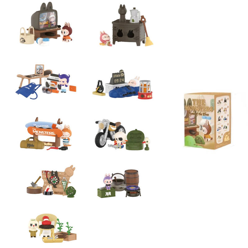 POP MART POP MART Labubu THE MONSTERS Elf's Home Mystery Boxes Single Mystery Box/Full Box 9 Pcs