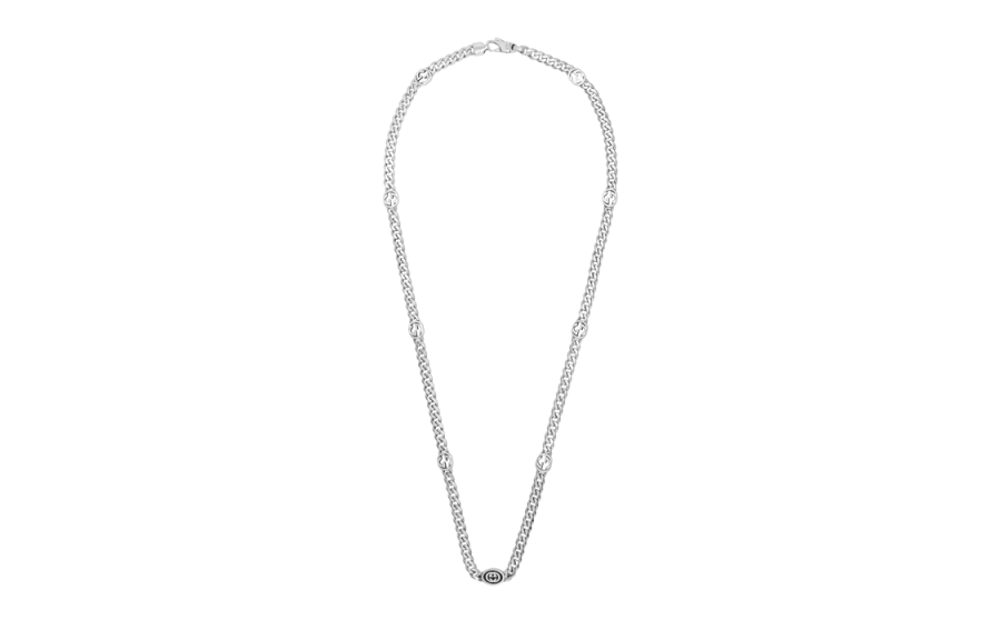 GUCCI 【Previous Season】Interlocking G station chain necklace