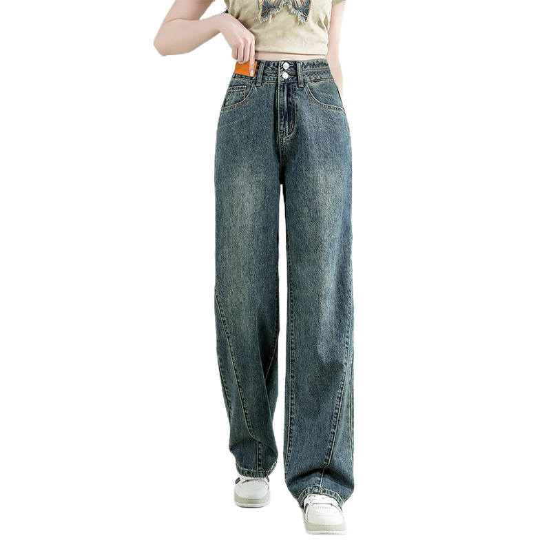 BALENO Jeans Women's Blue Moderate Wide Leg Pants