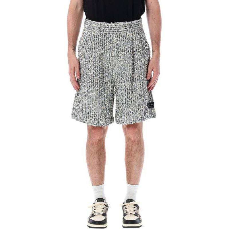 AMIRI AMIRI Bouclé Logo Patch Tailored Shorts