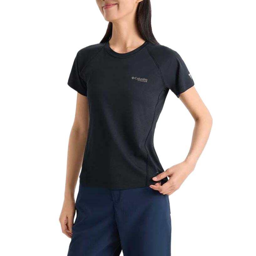 Columbia TITANIUM SS25 Raglan Sleeve T Shirt Women's Black