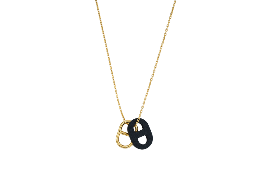 HERMES HERMES O'Maillon Calfskin Necklaces Men's