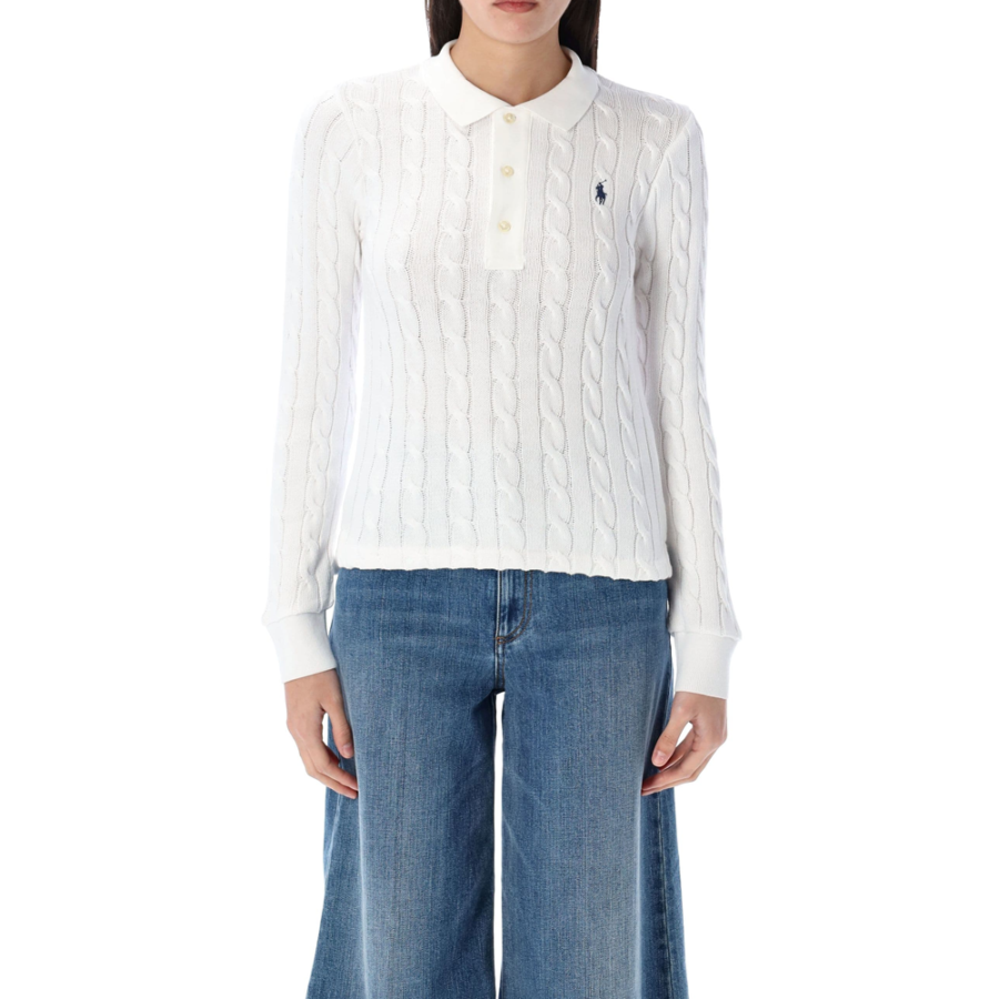 Polo Ralph Lauren Cable Knit Polo Jumper