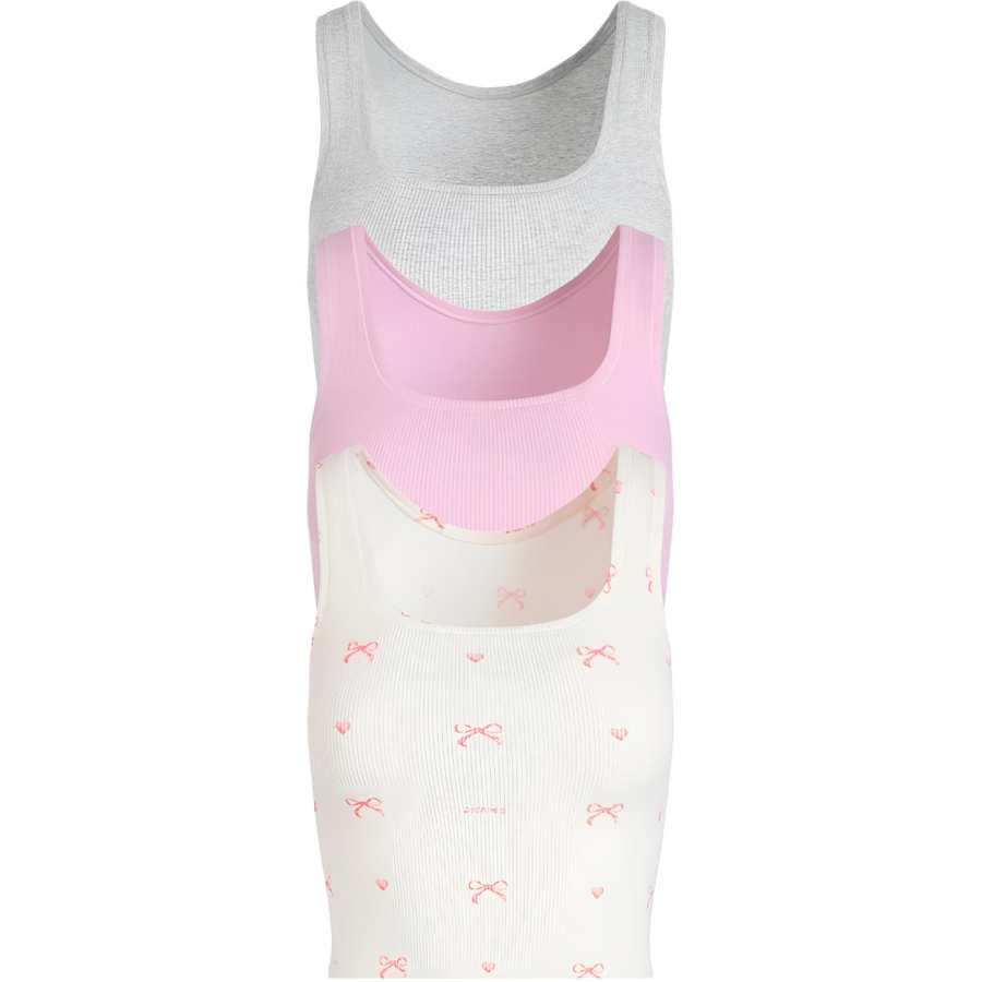 Skims Tank Top Women's 3 Pack BABY PINK MULTI/Light Pink Multicolor