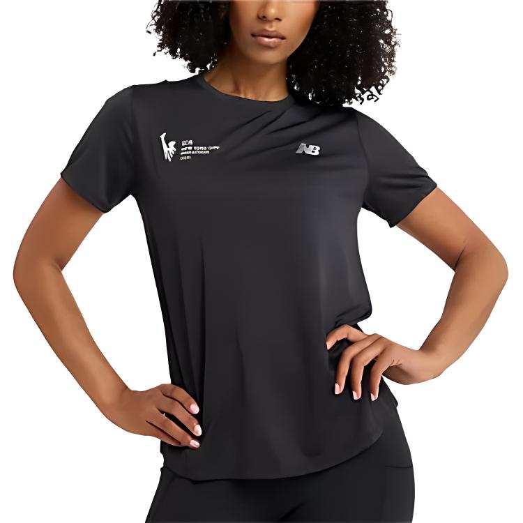 New Balance New Balance NYC Marathon T Shirt Women's Black Heather