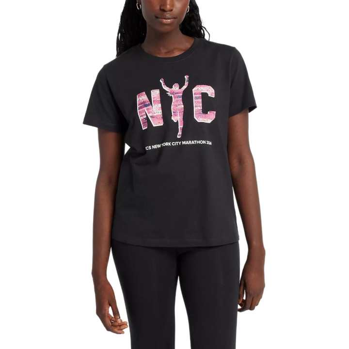 New Balance New Balance NYC Marathon GraphicTCS Regular T Shirt Women's Black