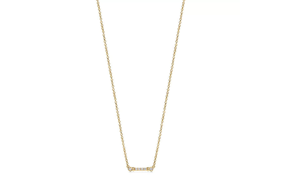 TIFFANY & CO. Fleur De Lis Collection 18K Gold, Diamond Necklaces Women's