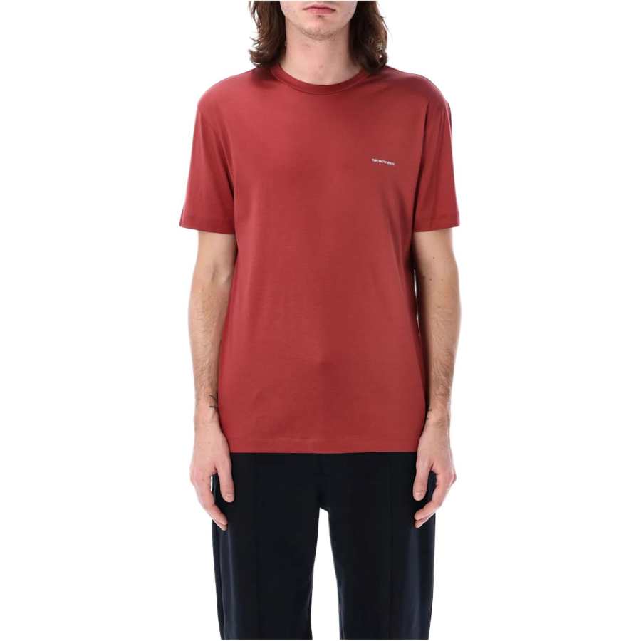 EMPORIO ARMANI T Shirt Men's Umber Red