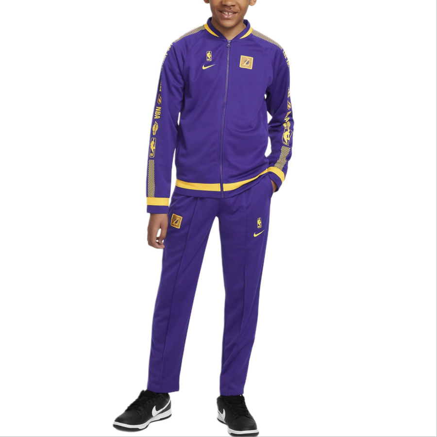 Nike Nike Los Angeles LakersDRI FIT NBA Casual Sportswear Outdoor Ultraviolet Teenagers
