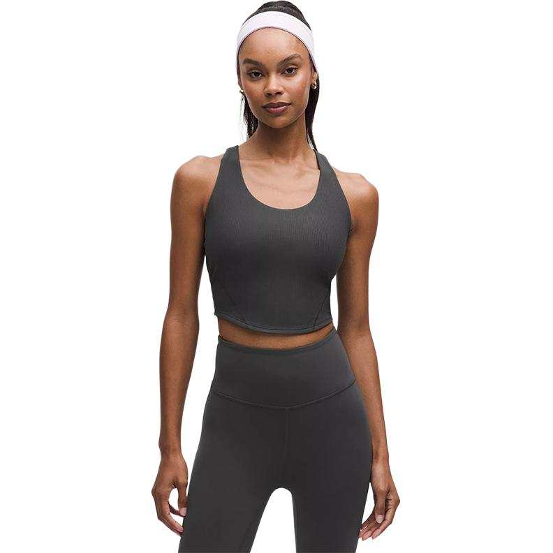 Lululemon Sleeveless Sports Shirts Women's Graphite Gray Other