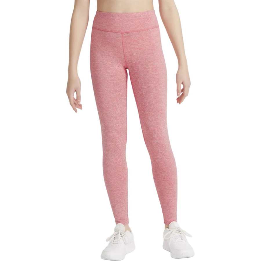 Nike Nike Kids' Apparel, Solid Color Slim Fit Elastic Waistband Leggings Kids' Pink