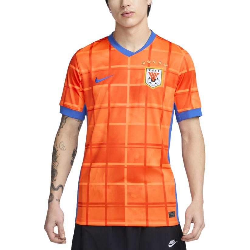 Nike Nike Taishan, Shandong Soccer Jersey Fan Edition Men's Eye Catching Orange/Royal Blue