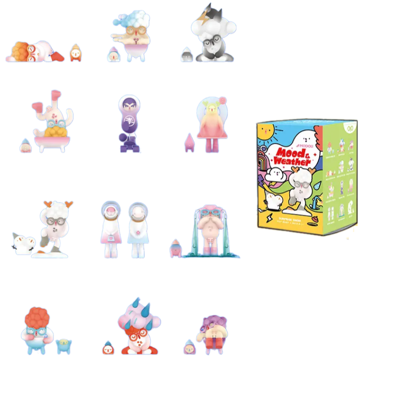 POP MART POP MART MODOLI Weather Collection Mystery Boxes Single Mystery Box/Whole Box 12 Pcs