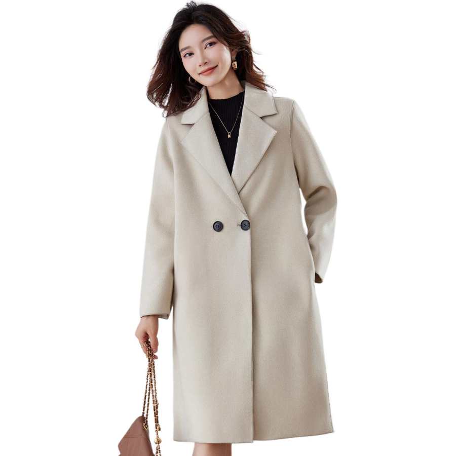 BALENO Coats Women's Suit Collar Moderate Straight Fit