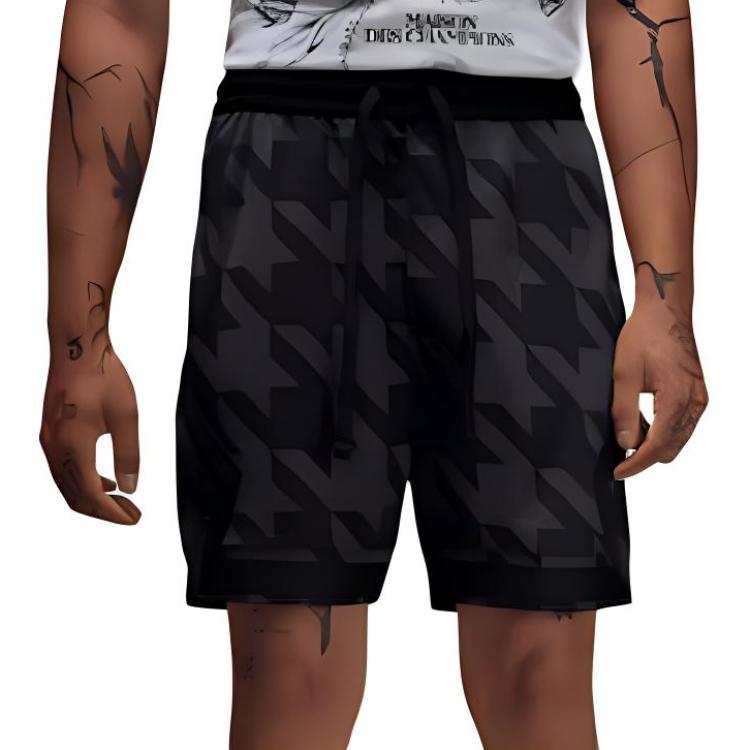 Jordan Jordan Sport Dri FIT Printed Diamond Casual Shorts Unisex Black