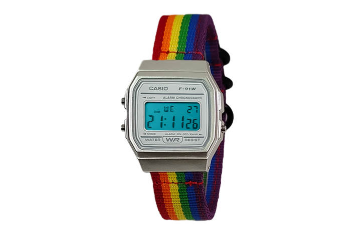 CASIO CASIO Custom Collection Quartz Movement Nylon Strap Watch Unisex White Dial