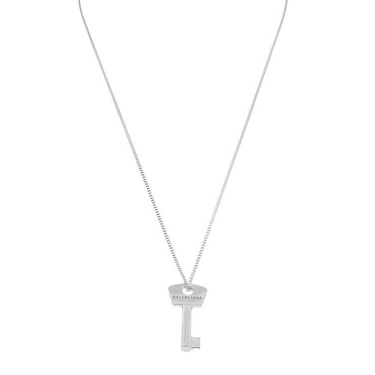 Balenciaga Brass Necklaces Women's Silver