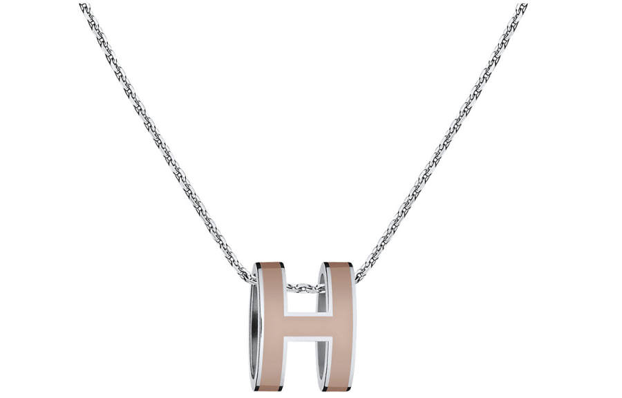 HERMES HERMES POP H Necklaces Women's Silver Chain