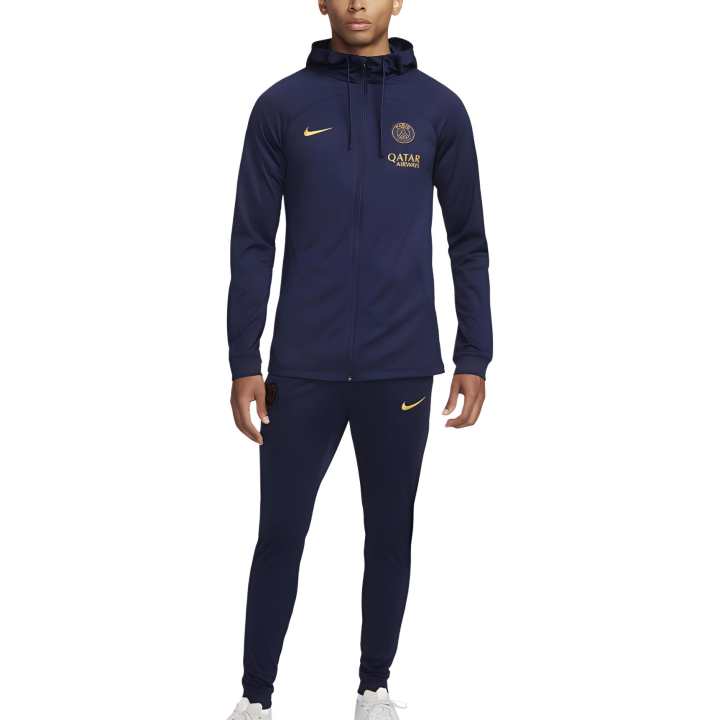 Nike Nike Dri FIT Sport Paris Saint Germain Strike Soccer Jersey Set Men's Black Blue/Black Blue/Black Blue/Gold Suede