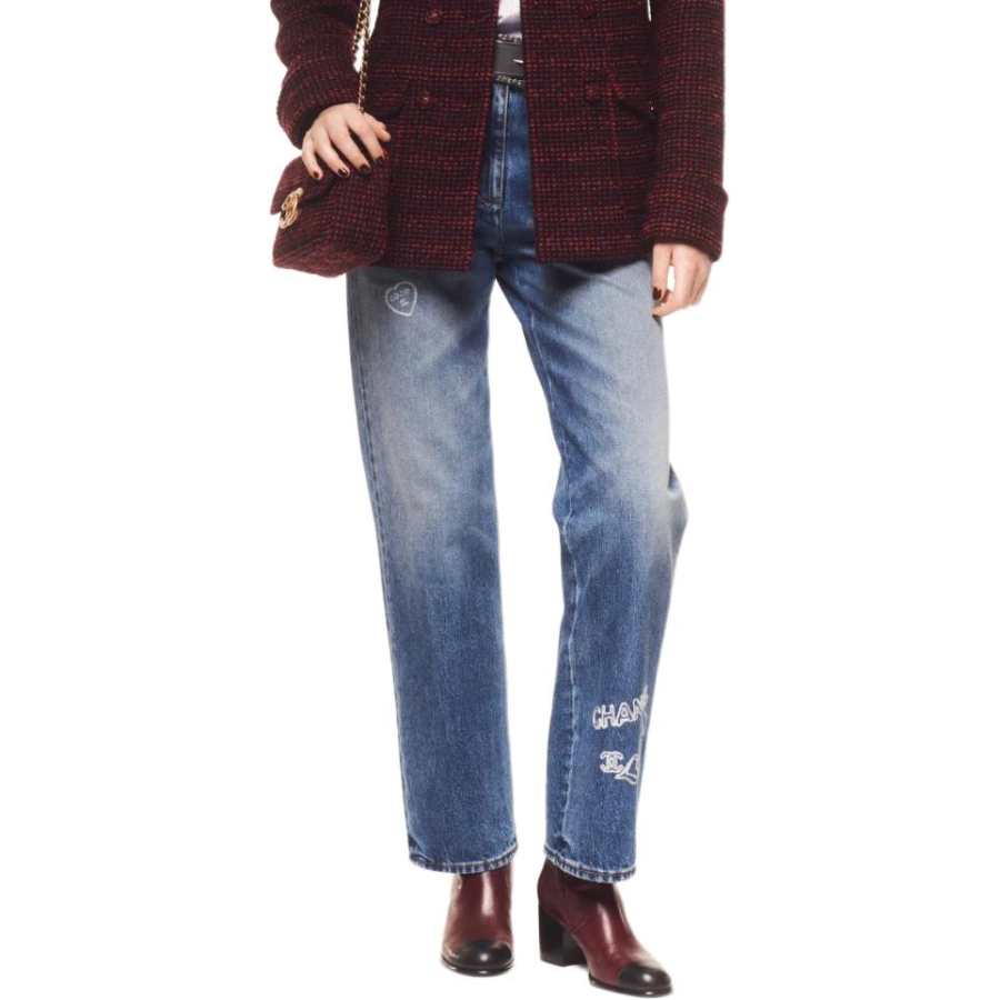 CHANEL 24 New Fall And Winter Arrivals Jeans Women's Blue