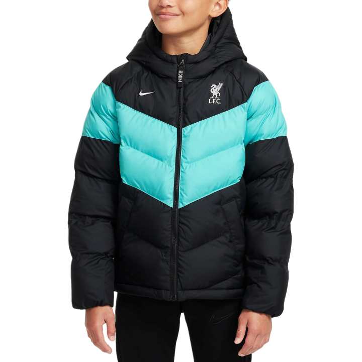 Nike Nike Padded Jacket LiverpoolFC FW24 Black/Washed Cyan/Metal Silver Teenagers