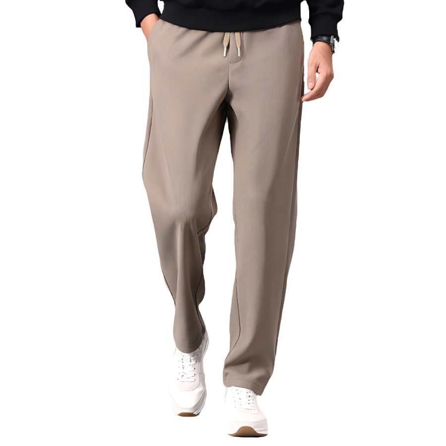 Hodo Casual Pants Men's Thickened Straight Fit Pants