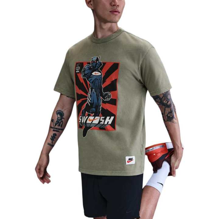 Nike Nike SwooshMax90 T Shirt Men's Light Army Green