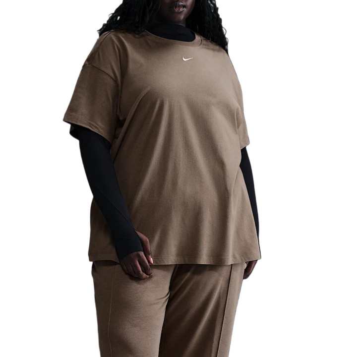 Nike Nike Sportswear Essentials Swoosh T Shirt Women's Brown