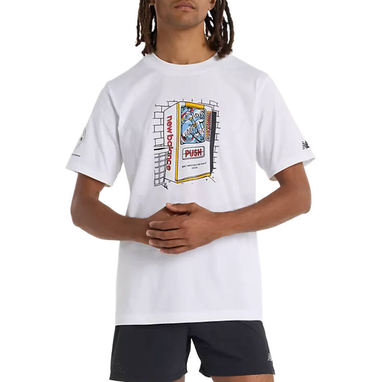 New Balance New Balance RBC Brooklyn HalfGraphic T Shirt Men's White
