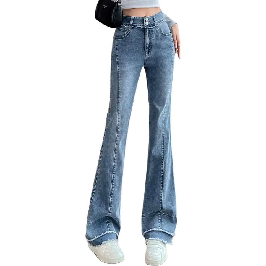 BALENO Jeans Women's Blue Moderate Flared Pants