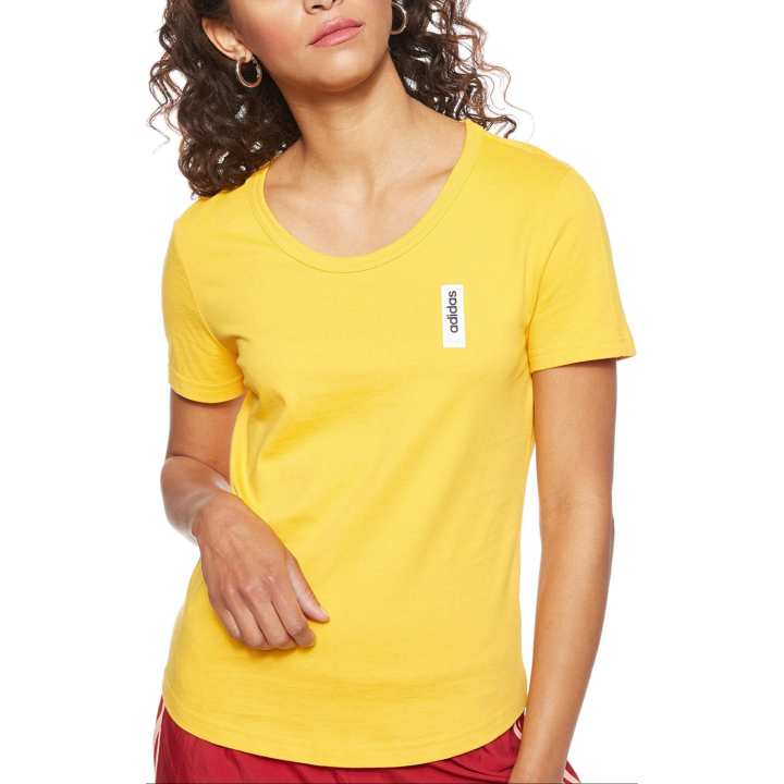 Adidas Adidas Regular T Shirt Women's Yellow