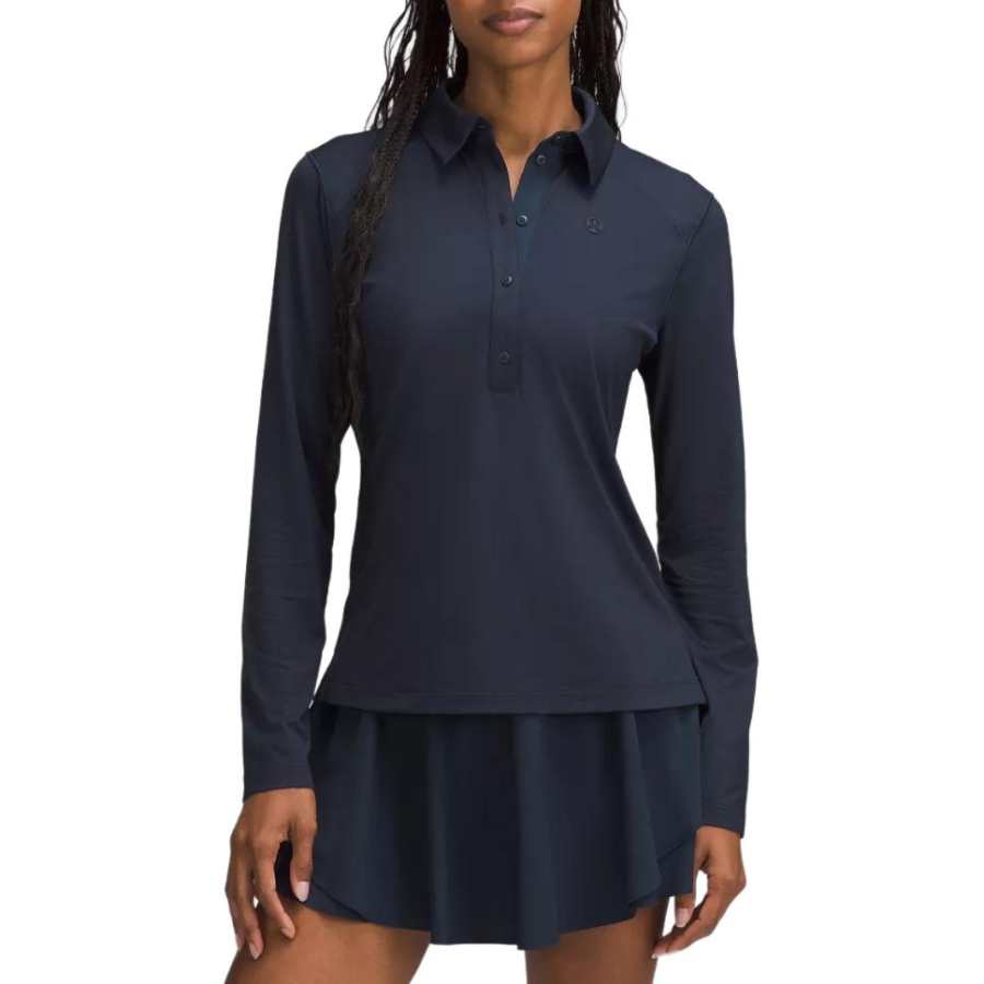 Lululemon Quick DryLong Sleeve Polo Shirt Women's