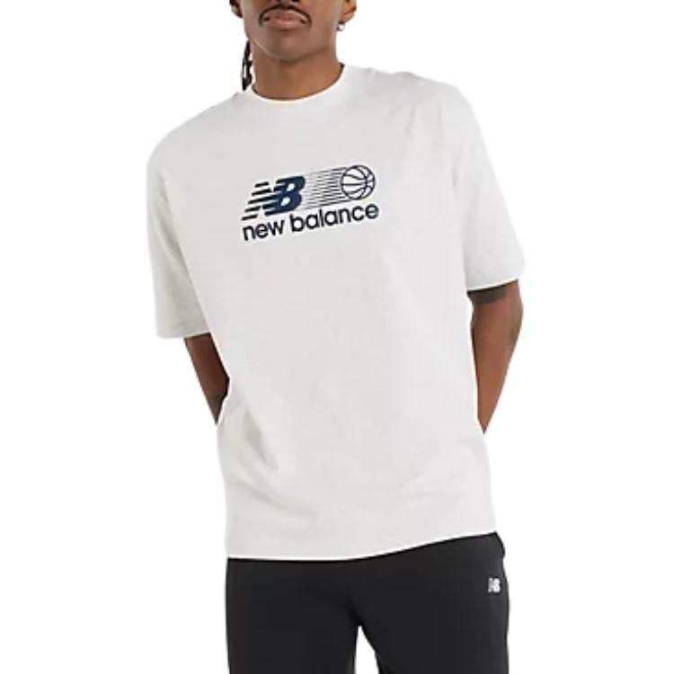 New Balance New Balance Hoops Graphic T Shirt Men's Gray