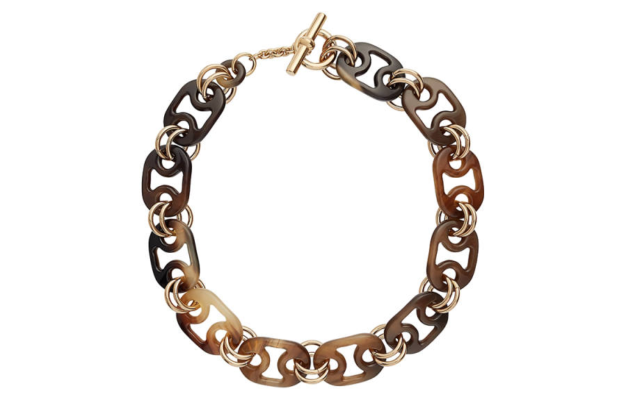 HERMES Eurydice Fashion Bubali Cornu, Copper Necklaces Women's