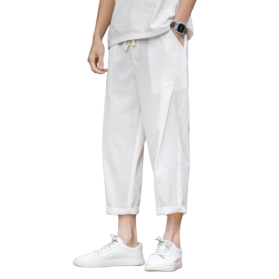HSWLD Casual Pants Unisex Thin Harem Pants