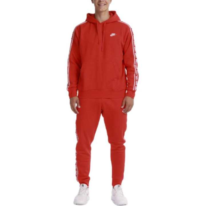 Nike Nike Sweatshirt Sets Men's Set Red Hooded Moderate