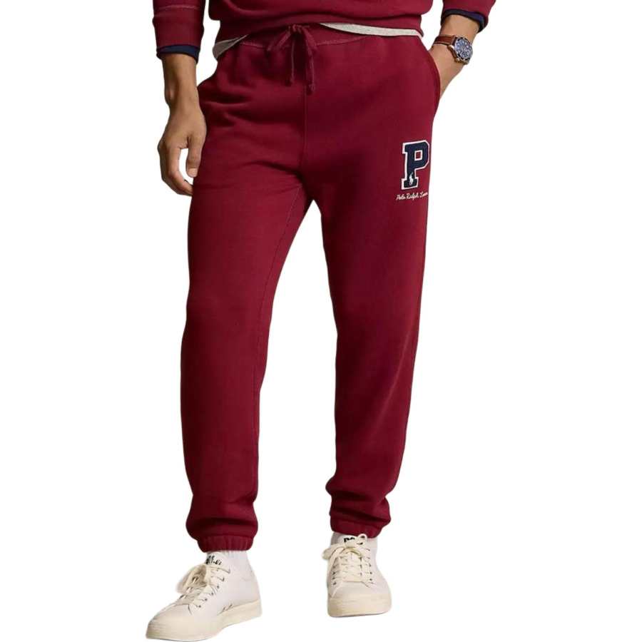 Polo Ralph Lauren Knitted Sweatpants Men's Burgundy
