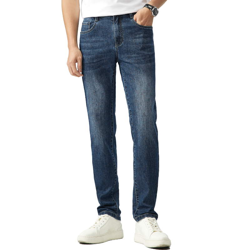 Hodo Red Bean Jeans Men's Denim Blue