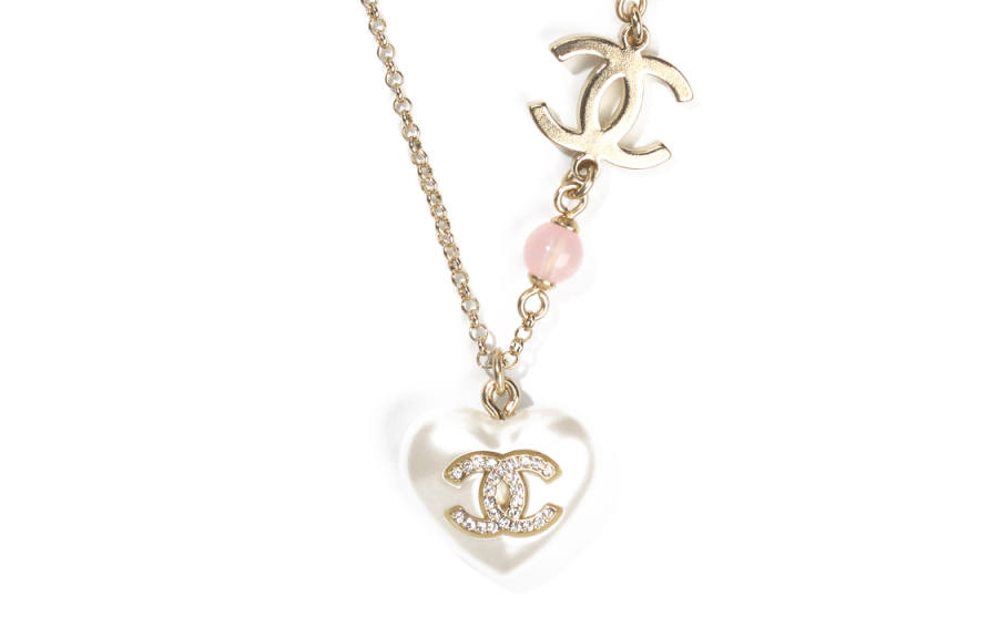 CHANEL Blended Material Necklaces Women's Gold