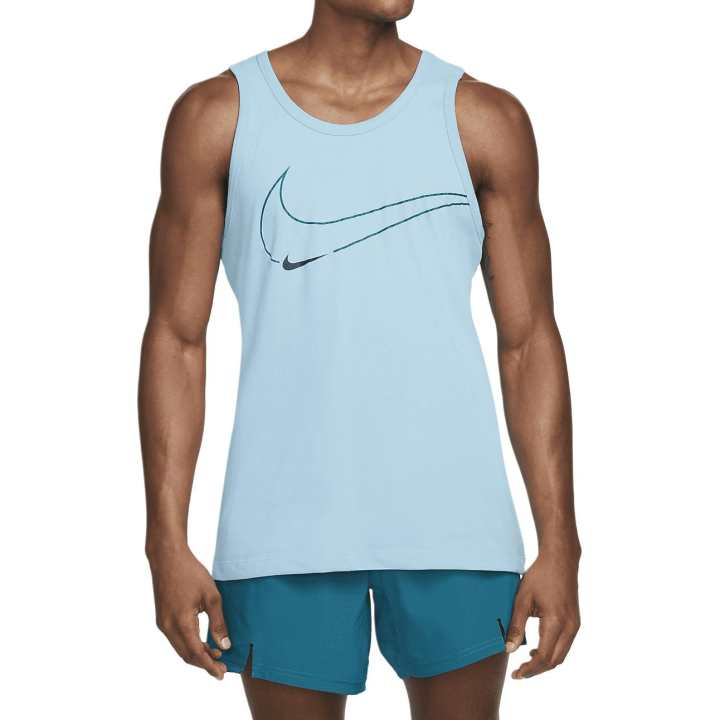 Nike Nike Tank Tops Men's Light Blue Crew Neck Moderate Other