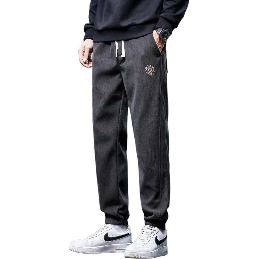 Tonlion Casual Pants Unisex Gray Tone