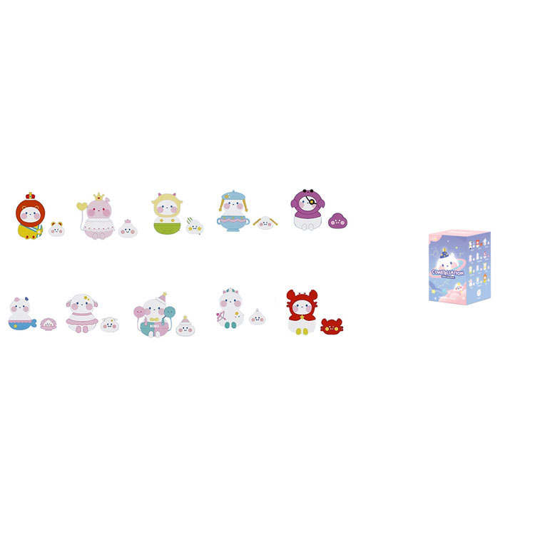 POP MART POP MART Bobo&Coco Plush, Constellation Collection Mystery Boxes Single Mystery Box/Whole Box 12 Pcs