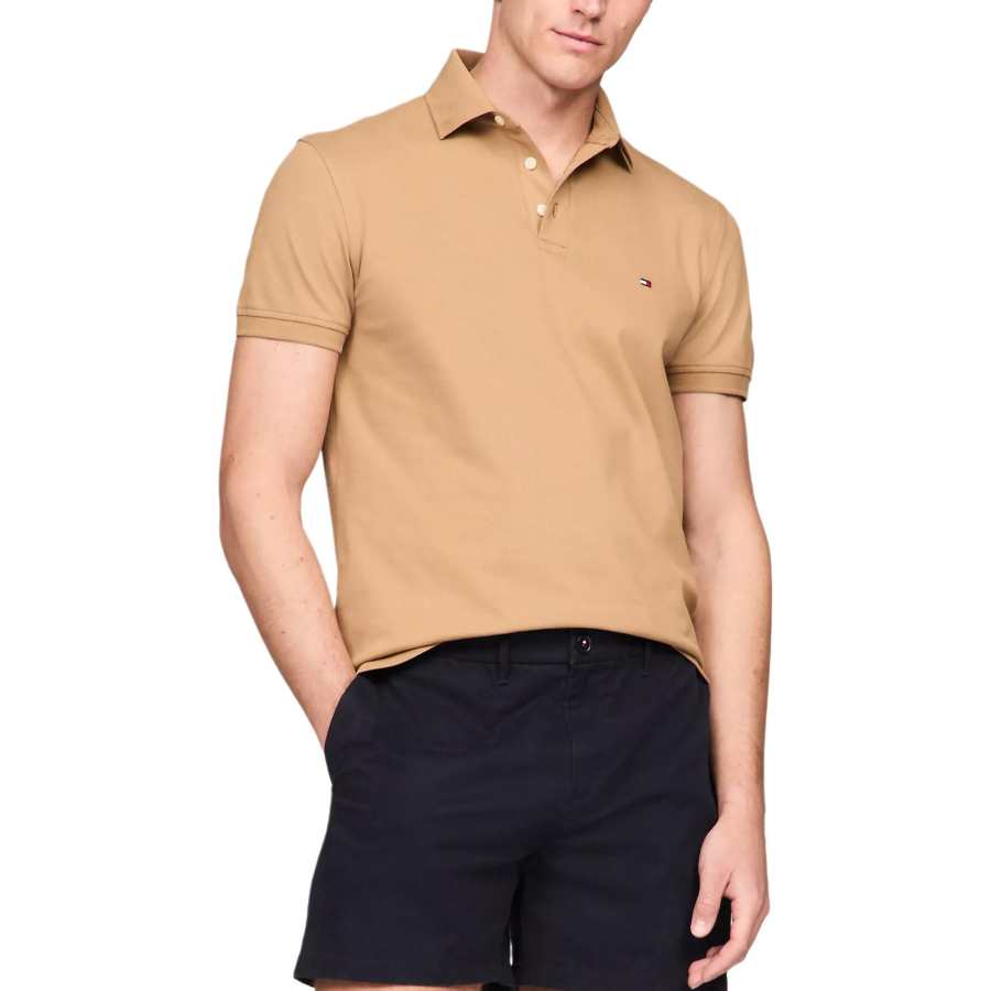 Tommy Hilfiger Polo Shirt Men's Brown