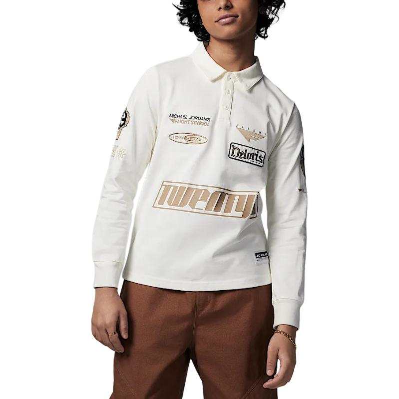 Jordan Jordan FlightDeloris T Shirt Sail White Teenagers