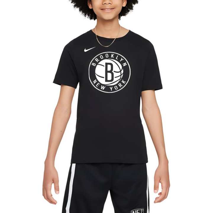 Nike Nike x NBA Brooklyn Nets T Shirt Black Teenagers