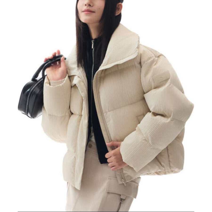 Anta Variety Training Collection Down Jacket Women's White Tea Brown