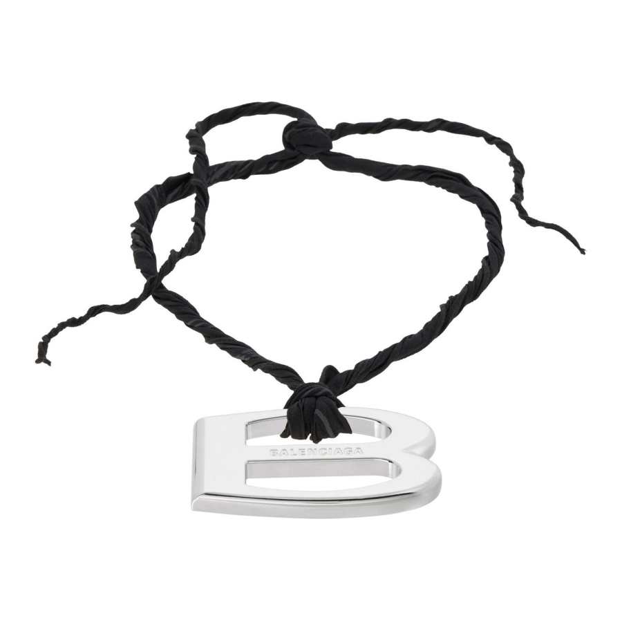 Balenciaga Logo charm Necklace